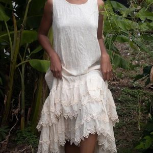 Elegant Solid Color Sleeveless Layered Dress