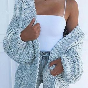 Solid Color Knitted Comfy Sweaters