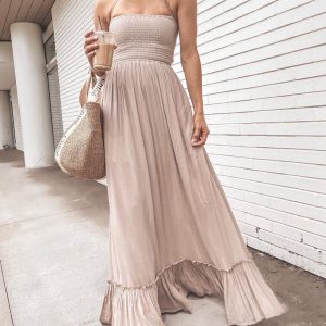 Sexy Off Collar Halterneck Dress