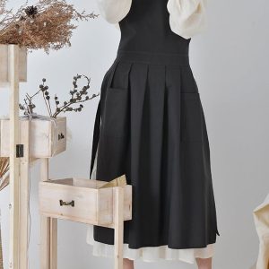 Women’s Cotton Linen Adjustable Lengthened Apron