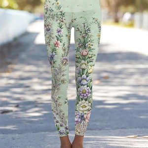 Spring Floral Leggings