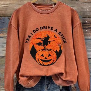 Women’s Salem Witch Est1626 Print Casual Sweater