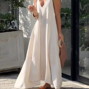 Casual Solid Color Loose Dress