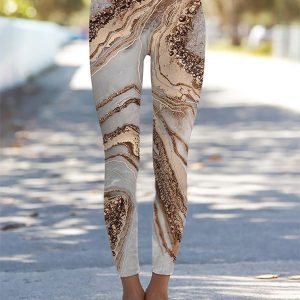 Relaxed Marble Print Leggings