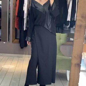 Leather Stitching Design Casual Suit