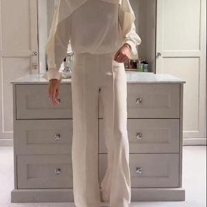 Long-sleeve shirt & trousers two-piece set
