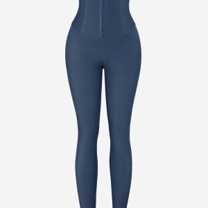 High-Waist Tummy Control Denim Leggings