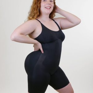 Sheer Butt Lifter Adjustable Straps Seamless Bodysuit