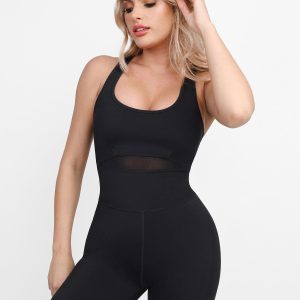 Pet Hair Resistant Sculpted Sports Jumpsuit Shorts